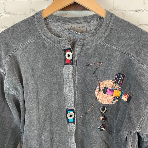 Nu Views Button Down Sweater - Picture 3 of 5